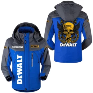 DeWalt Jacket Exclusive Logo Windproof Waterproof Jacket Detachable Hood Velvet-Lined Warm Durable, Custom Name TN180225Y11WJVCT1DEW