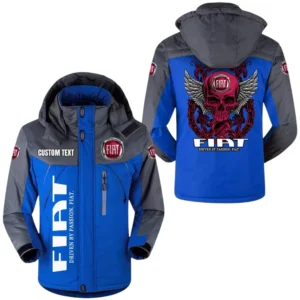 Fiat Jacket Exclusive Logo Windproof Waterproof Jacket Detachable Hood Velvet-Lined Warm Durable, Custom Name TN180225Y11WJVCT1FIA