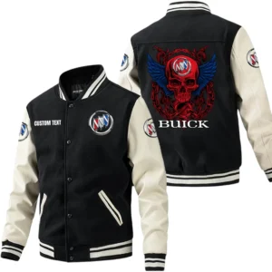 Buick Jacket Men’s Baseball Jacket With PU Leather Sleeve, Custom Name HG190225Y15BJPUCT2BUI