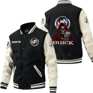 Buick Jacket Men’s Baseball Jacket With PU Leather Sleeve, Custom Name HG190225Y15BJPUCT4BUI