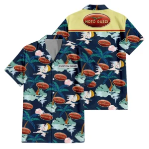 Moto Guzzi Hawaiian Shirt For Men Women Kids, Island Paradise Pattern All-over Print, Custom Name HIDI200225Y7HWLS2MOG