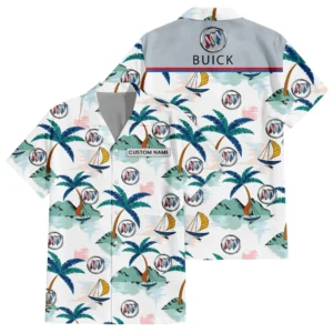 Buick Exclusive Logo Hawaiian Shirt Tropical Landscape Pattern All-over Print For Men Women Kids, Custom Name HIDI190225Y7HWLS2BUI