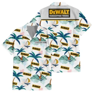 DeWalt Exclusive Logo Hawaiian Shirt Tropical Landscape Pattern All-over Print For Men Women Kids, Custom Name HIDI190225Y7HWLS2DEW
