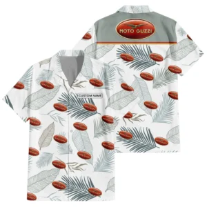 Moto Guzzi Exclusive Logo Hawaiian Shirt Tropical Leaves Seamless Pattern All-over Print For Men Women Kids, Custom Name HIHI180225Y7HWLS1MOG