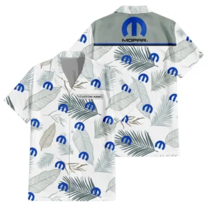 Mopar Exclusive Logo Hawaiian Shirt Tropical Leaves Seamless Pattern All-over Print For Men Women Kids, Custom Name HIHI180225Y7HWLS1MOP