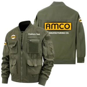 AMCO Exclusive Logo Jacket x Baseball Collar Style Multiple Pockets Men’s Hiking Outdoor Jacket Custom Name HIHI200325Y40JCXAMM