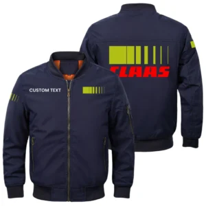 CLAAS Exclusive Logo Men Bomber Jacket Windproof Coat Multi Pockets, Custom Name HIDI280325Y51BJ2CLA