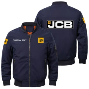 JCB Exclusive Logo Men Bomber Jacket Windproof Coat Multi Pockets, Custom Name HIDI280325Y51BJ2JCB