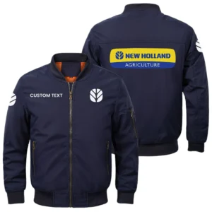 New Holland Exclusive Logo Men Bomber Jacket Windproof Coat Multi Pockets, Custom Name HIDI280325Y51BJ2NHL