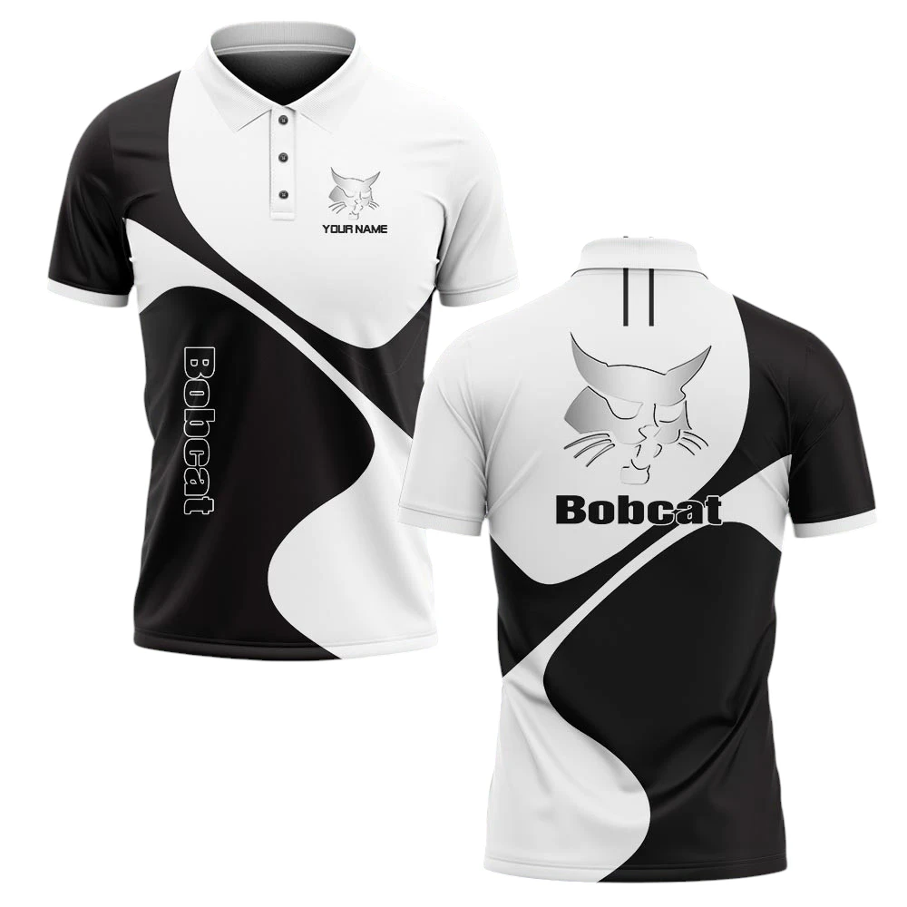Bobcat Polo Shirt All Over Print Gift For Tractors Fans, Custom Name TN030425Y3PLCT1BOC Bobcat Polo Shirt All Over Print Gift For Tractors Fans, Custom Name TN030425Y3PLCT1BOC