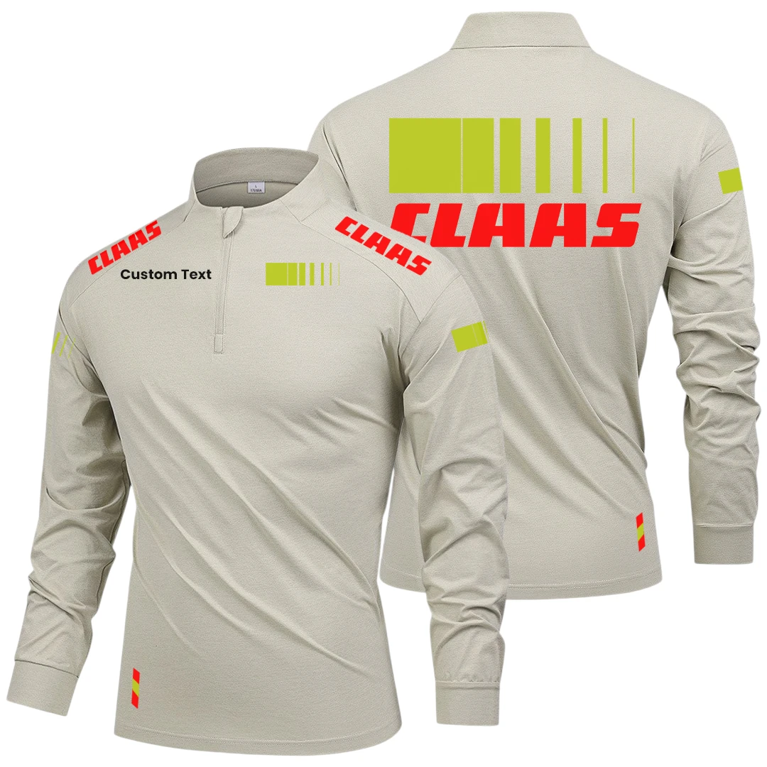 CLAAS Limited 2025 Long Sleeve Shirt, Stand Collar Quarter Zip-up Custom Name HIDI050425Y49LMT05CLA CLAAS Limited 2025 Long Sleeve Shirt, Stand Collar Quarter Zip-up Custom Name HIDI050425Y49LMT05CLA