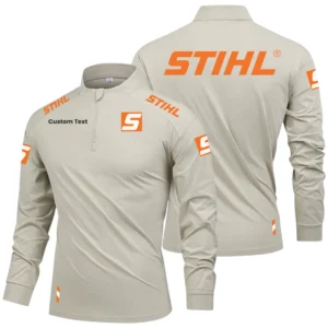 Stihl Limited 2025 Long Sleeve Shirt, Stand Collar Quarter Zip-up Custom Name HIDI050425Y49LMT05STL