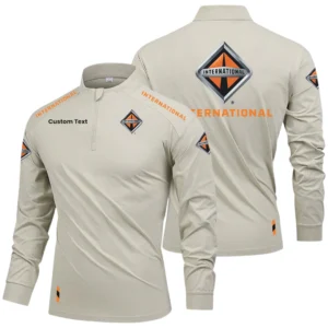 International Trucks Limited 2025 Long Sleeve Shirt, Stand Collar Quarter Zip-up Custom Name HIDI090425Y49LMT05INT
