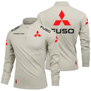 Mitsubishi Fuso Limited 2025 Long Sleeve Shirt, Stand Collar Quarter Zip-up Custom Name HIDI090425Y49LMT05MSF