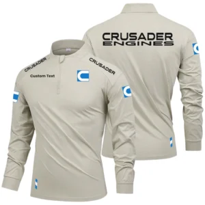 Crusader Engines Limited 2025 Long Sleeve Shirt, Stand Collar Quarter Zip-up Custom Name HIDI100425Y49LMT05CRE