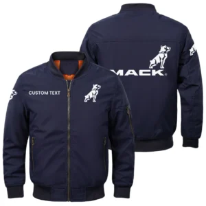 Mack Trucks Exclusive Logo Men Bomber Jacket Windproof Coat Multi Pockets, Custom Name HIDI010425Y51BJ2MAT