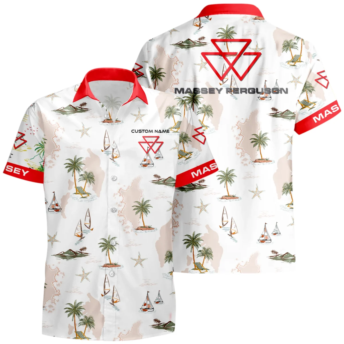 Massey Ferguson Hawaiian Shirt x T-Shirt Full Set Limited 2025 All Over Print, Custom Name HIDI140425Y7HWLS3MAF