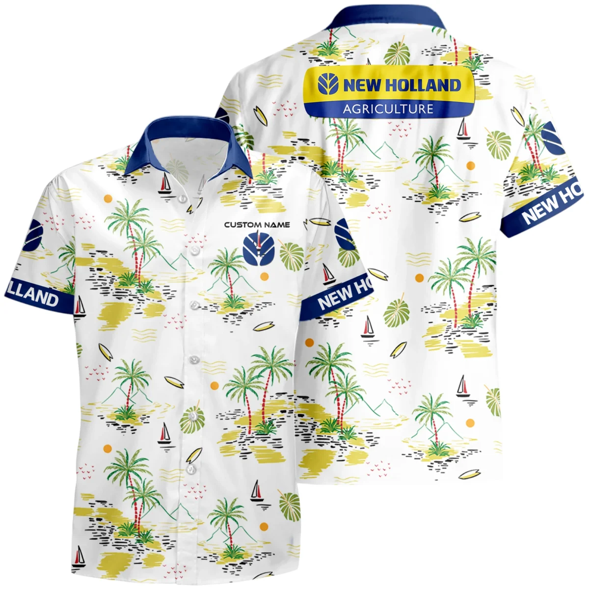 New Holland Hawaiian Shirt x T-Shirt Full Set Limited 2025 All Over Print, Custom Name HIDI180425Y7HWLS8NHL
