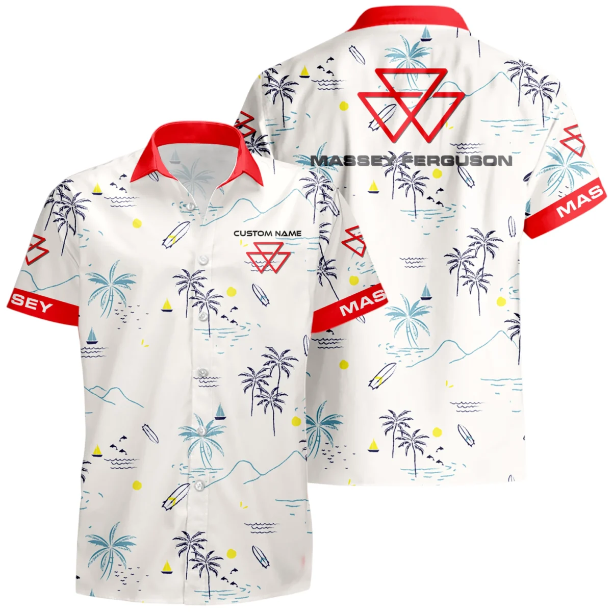 Massey Ferguson Hawaiian Shirt x T-Shirt Full Set Limited 2025 All Over Print, Custom Name HIDI140425Y7HWLS9MAF