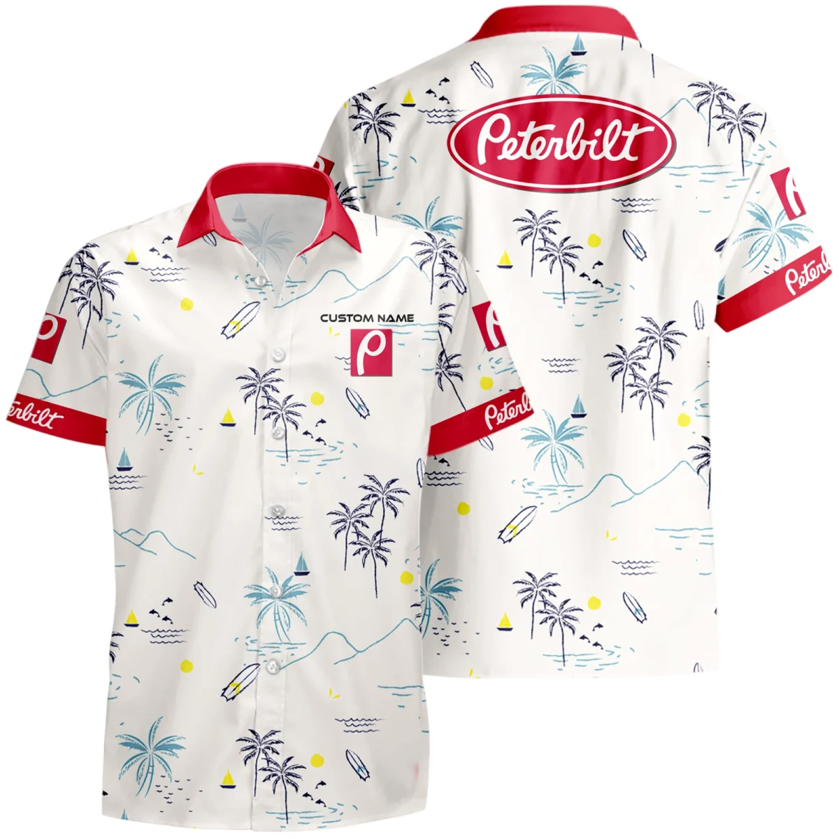 Peterbilt Hawaiian Shirt x T-Shirt Full Set Limited 2025 All Over Print, Custom Name HIDI280425Y7HWLS9PET