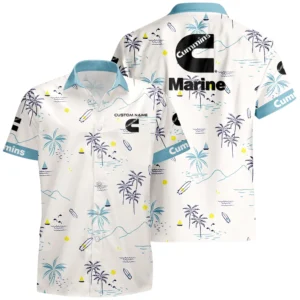 Cummins Marine Hawaiian Shirt x T-Shirt Full Set Limited 2025 All Over Print, Custom Name HIDI070525Y7HWLS9CUM