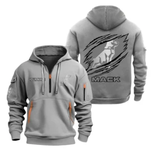 Mack Truck Half Zip Hoodie Sport Hooded Multi-Pocket Custom Name TN280525Y25QZ2HCT1CKT