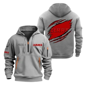 Claas Half Zip Hoodie Sport Hooded Multi-Pocket Custom Name TN280525Y25QZ2HCT1CLA