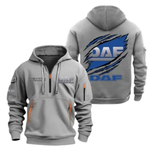 DAF Half Zip Hoodie Sport Hooded Multi-Pocket Custom Name TN280525Y25QZ2HCT1DAF