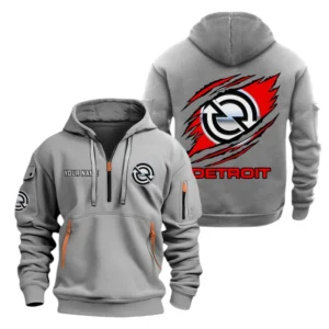 Detroit Diesel Half Zip Hoodie Sport Hooded Multi-Pocket Custom Name TN280525Y25QZ2HCT1DED