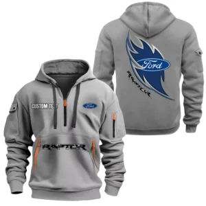 Ford Raptor Half Zip Hoodie Sport Hooded Multi-Pocket Custom Name TN280525Y25QZ2HCT1FOT