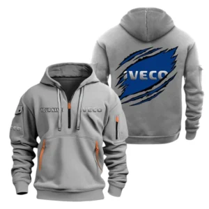 Iveco Half Zip Hoodie Sport Hooded Multi-Pocket Custom Name TN280525Y25QZ2HCT1IVE