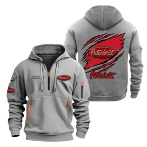 Peterbilt Half Zip Hoodie Sport Hooded Multi-Pocket Custom Name TN280525Y25QZ2HCT1PET