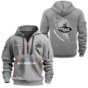Mack Truck Half Zip Hoodie Sport Hooded Multi-Pocket Custom Name TN280525Y25QZ2HCT2CKT