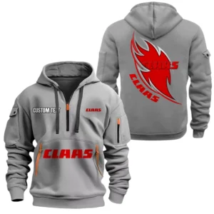 Claas Half Zip Hoodie Sport Hooded Multi-Pocket Custom Name TN280525Y25QZ2HCT2CLA