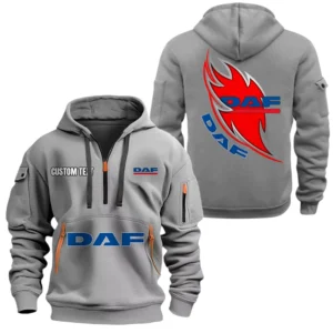 DAF Half Zip Hoodie Sport Hooded Multi-Pocket Custom Name TN280525Y25QZ2HCT2DAF