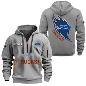 Ford Truck Half Zip Hoodie Sport Hooded Multi-Pocket Custom Name TN280525Y25QZ2HCT2FOT
