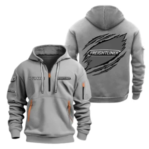 Freightliner Half Zip Hoodie Sport Hooded Multi-Pocket Custom Name TN280525Y25QZ2HCT2FRE