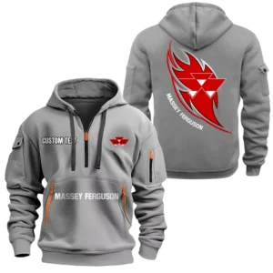 Massey Ferguson Half Zip Hoodie Sport Hooded Multi-Pocket Custom Name TN280525Y25QZ2HCT2MAF