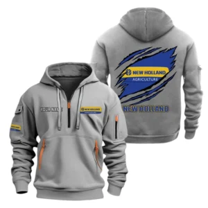 New Holland Half Zip Hoodie Sport Hooded Multi-Pocket Custom Name TN280525Y25QZ2HCT2NHL