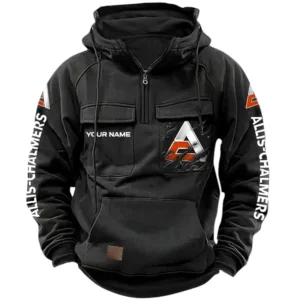 Allis Chalmers Quarter Zip Hoodie, Sports Hoodie Multi-Pockets, Custom Name HG090525Y41HJRCT1ALC