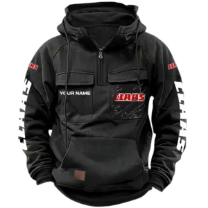 CLAAS Quarter Zip Hoodie, Sports Hoodie Multi-Pockets, Custom Name HG090525Y41HJRCT1CLA