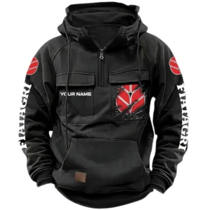 Fiatagri Quarter Zip Hoodie, Sports Hoodie Multi-Pockets, Custom Name HG090525Y41HJRCT1FIA