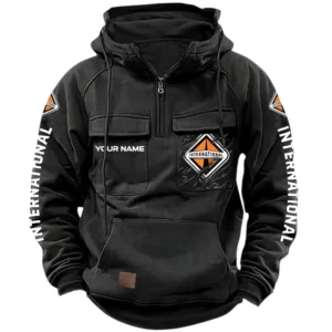 International Quarter Zip Hoodie, Sports Hoodie Multi-Pockets, Custom Name HG100525Y41HJRCT1INT