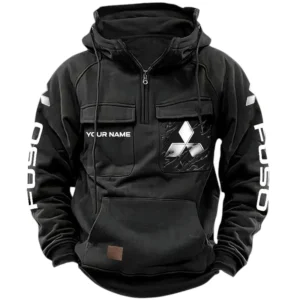 Fuso Quarter Zip Hoodie, Sports Hoodie Multi-Pockets, Custom Name HG100525Y41HJRCT1MSF