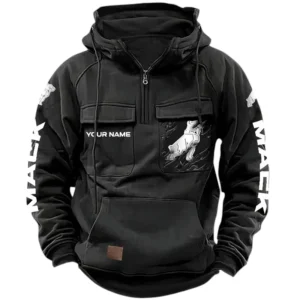 Mack Trucks Quarter Zip Hoodie, Sports Hoodie Multi-Pockets, Custom Name HG140525Y41HJRCT1CKT