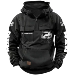 MAN Trucks Quarter Zip Hoodie, Sports Hoodie Multi-Pockets, Custom Name HG140525Y41HJRCT1MAN