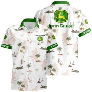 John Deere Marine Hawaiian Shirt x T-Shirt Full Set Limited 2025 All Over Print, Custom Name HIDI070525Y7HWLS3JDM