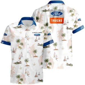 Ford Trucks Hawaiian Shirt x T-Shirt Full Set Limited 2025 All Over Print, Custom Name HIDI290425Y7HWLS3FOT