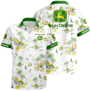 John Deere Marine Hawaiian Shirt x T-Shirt Full Set Limited 2025 All Over Print, Custom Name HIDI070525Y7HWLS8JDM