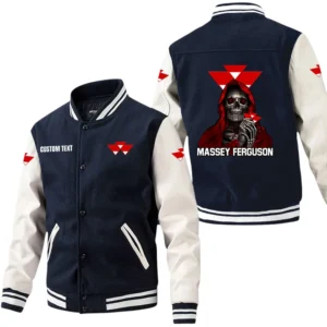 Massey Ferguson Jacket Men Baseball Jacket With PU Leather Sleeve Custom Name HG250225Y15BJPUCT4MAF